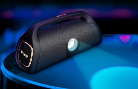 Image of XBOOM Go to show the light up